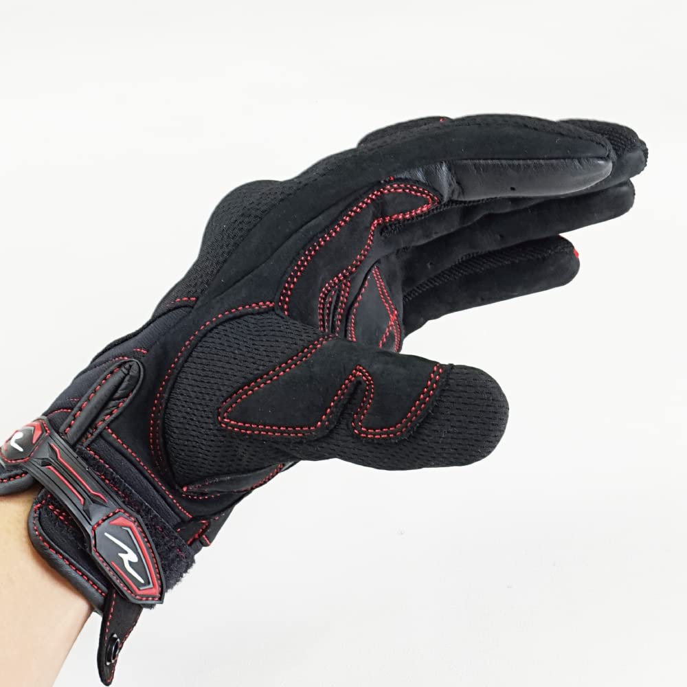 Motorcycle Comfort Knuckle Ethnic Size RR8026EB3 ROUGH&ROAD Gloves, Blue, L,