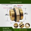 Copper Union with Inner/Outer Threads, Double Inner Thread Water Heater Connector Tee/Elbow Nipple, 46mm & 1" Thread, Different Diameters.
