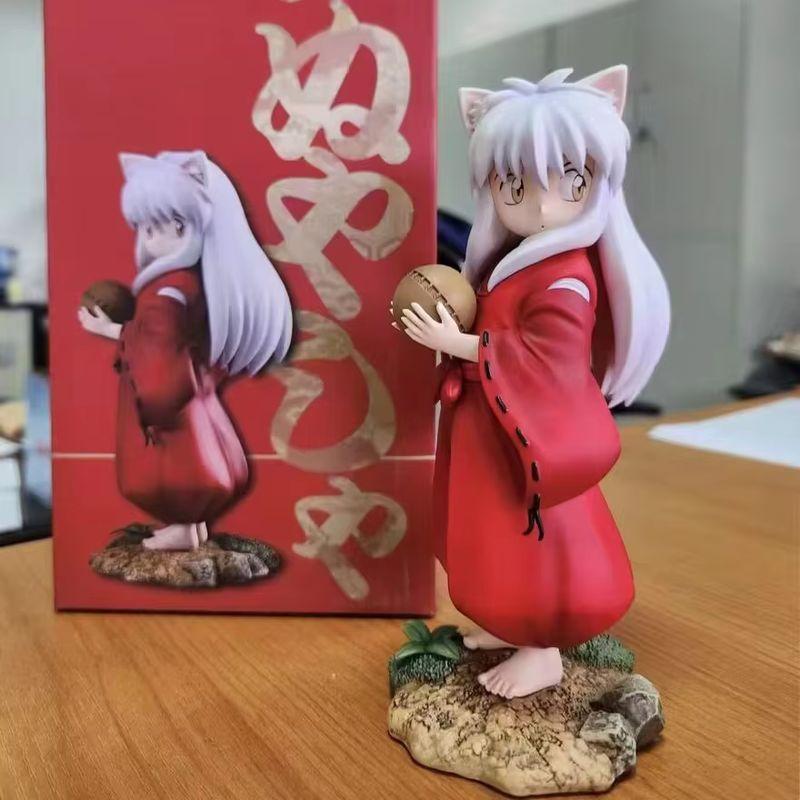 16cm Anime Cartoon InuYasha Action Figure Childhood Inuyasha Figure Cute Dolls Standing Model PVC Collectible Decoration Gifts