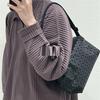 Geometric Argyle Silicone Crossbody Camera Bag - Unisex, Minimalist Saddle Design