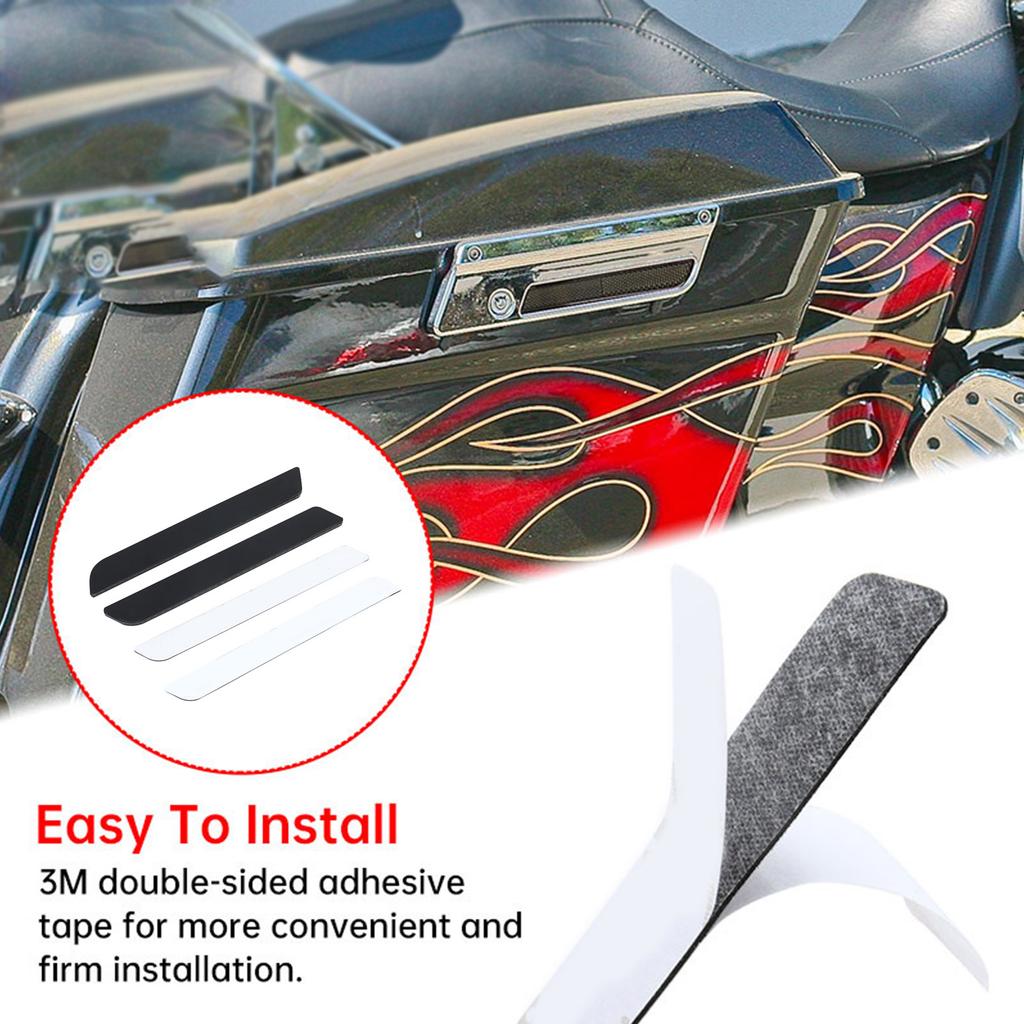 1 Pair Motorcycle Reflectors for Touring Road King Road Glide Street Glide 93-13 Motorbike Saddle Bag Latch Covers Trim