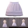 Girls' 2 Hoops Petticoat Half Slips Flower Girls Crinoline 11.8 Inch Short Skirts Lace Hem for Ball Gowns 1-9 Year Old