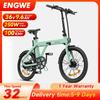 ENGWE P20 Folding Electric Bike 250W Torque Sensor EBike 36V9.6Ah Hydraulic Disc Brakes Electric Bicycle Anti-theft Battery Lock