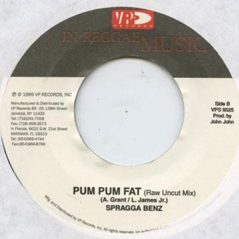 

7-дюймовая пластинка SPRAGGA BENZ - Pum Pum Fat VPS8525 VP 2004 США Регги, Ска и Даб