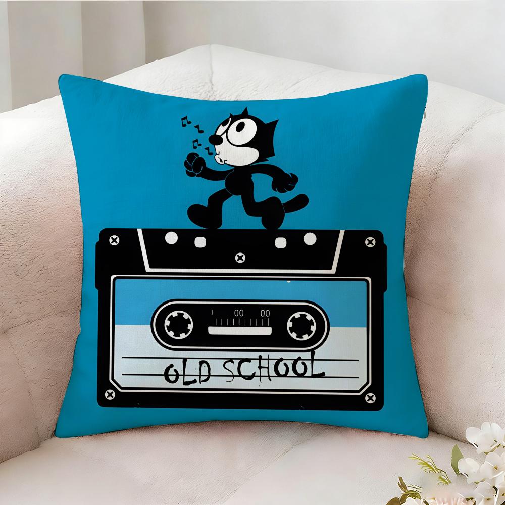 F-felix The Cat Pillow Case Pillowcase, Double-sided Printed, Sofa Cushion, Bedroom Headboard Pillow