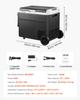 12 Volt Car Refrigerator, 60L Car Fridge, Portable Electric Cooler with Wheels and Handle, -20 to 20, 12/24V DC and 100- 240V AC Compressor Freezer