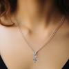 Copper Pink Pendant Valentine'S Day Love Charms Suitable For Diy Bracelet Necklace Accessories Jewelry Women Gifts
