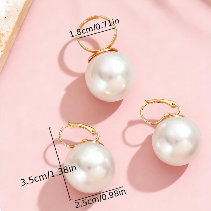 Französisches Klassisches Einfaches Hängeohrringe Set - Neuer Trend Vielseitiges Rundes Design