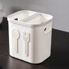 Spoon Fork Chopstick Holder Drain Rack 2 Grids Storage Box Tableware Organizer Kitchen Utensil