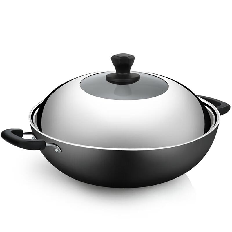 COOKER KING 40cm Cast Iron Wok