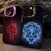World of W-Warcraft Phone Case For iPhone 17,16,15,14,13,12,11 Plus,Pro Max,Colored Silver Phone Case