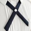 Shirt Accessory Ribbon Tie For School Costume Solid Color Cross Bow Tie Cravat Neck Ties JK Bow Tie