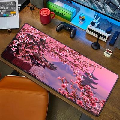 Kirschblüten Mauspads Gummi-Matte Laptop XXL Mauspads Notizbuch Gamer Computertisch Gaming Zubehör