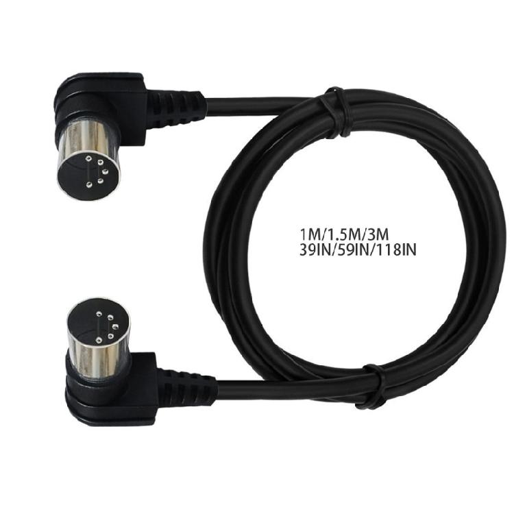 MIDI Cable 5 PIN Male to 5Pin Male DIN Plug Audio Extension Cord Line DIN Socke