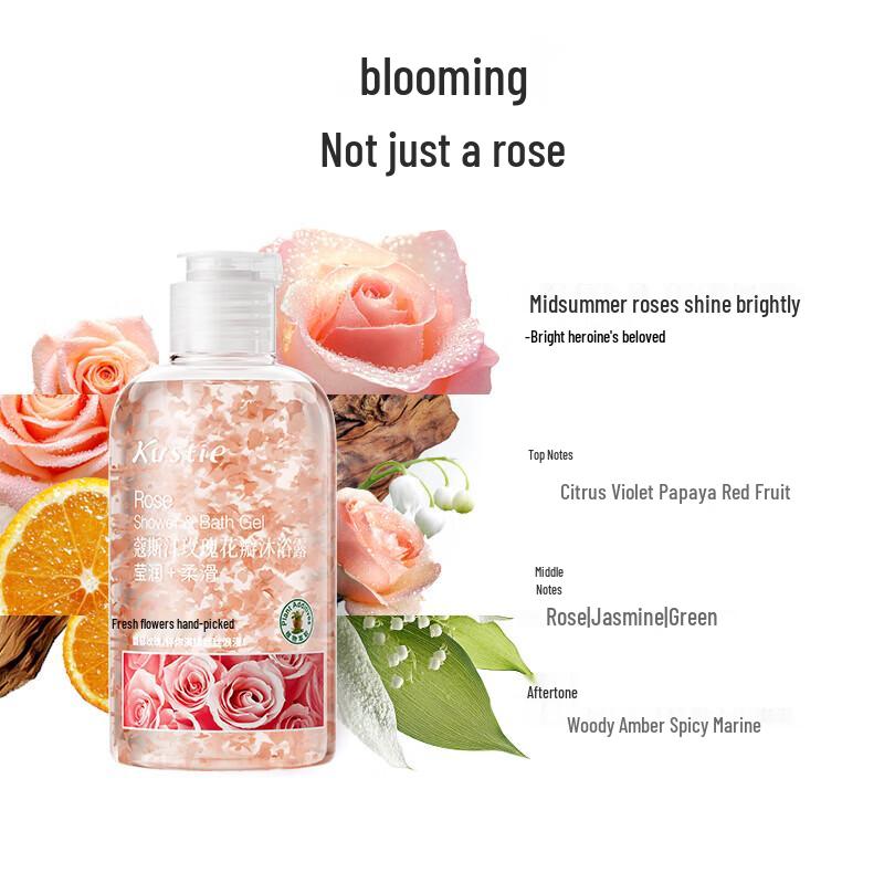 Kustie Rose Petal Shower Gel