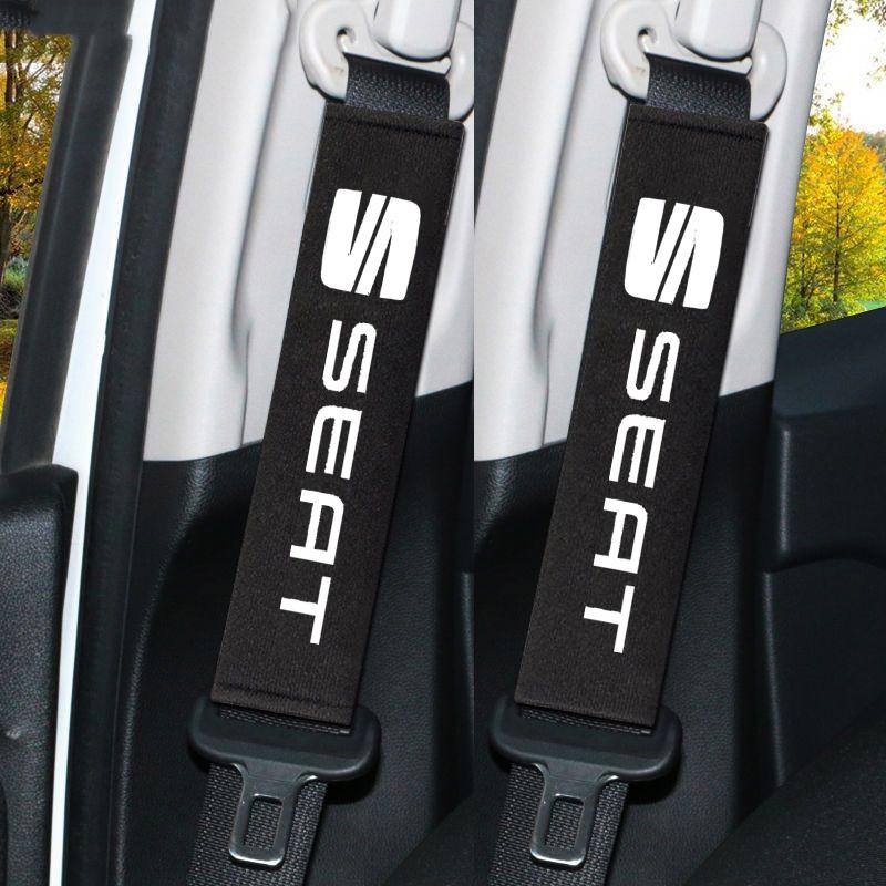 Ydsh2 Car Seat Belt Protection Shoulder Pads Headrest Neck Pillow For Seat Leon 5F Ibiza Tarraco Arona Ateca Alhambra Auto Accessories
