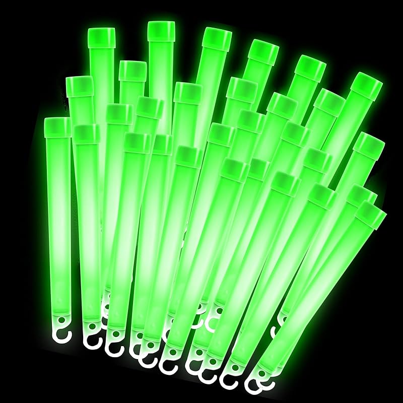 

Набір із 50 одноразових довготривалих ліхтариків 6 дюймів для живих концертів, заходів, літніх фестивалів, шкільних свят, культурних фестивалів, весіль,