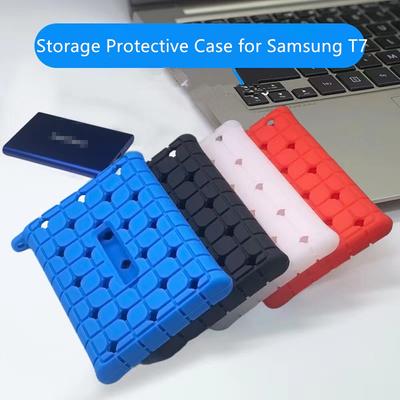 Νέα προστατευτική θήκη αποθήκευσης για Samsung T7/T7 Touch Portable SSD External Solid State Drives Θήκη μεταφοράς με κάλυμμα σιλικόνης