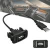 Extension Cable USB Adapter Black Car Center Console