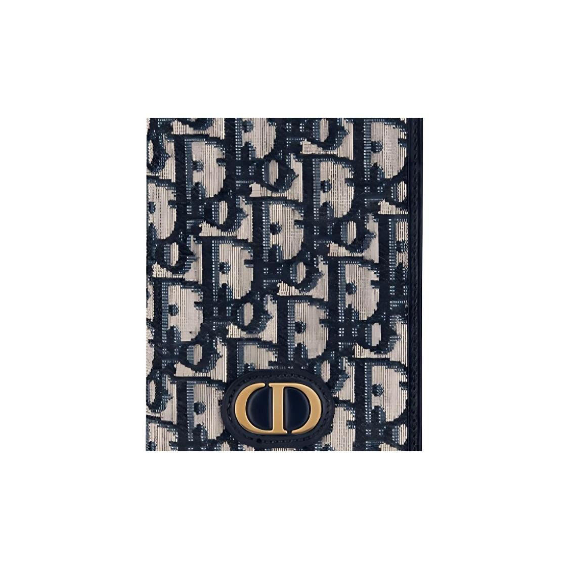 

DIOR 30 Montaigne Полотно з принтом логотипу Обкладинка/сумка для паспорта для жінок Синій One Size-Gift Set(Basic Set+Box+Shopping Bag) синій