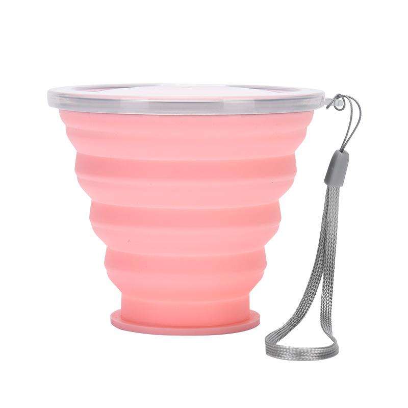 Silicone Foldable Cup with Hook: Versatile Water Cup with Lid