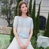Betu Women's Gradient Sequin Knit Short Sleeve Top