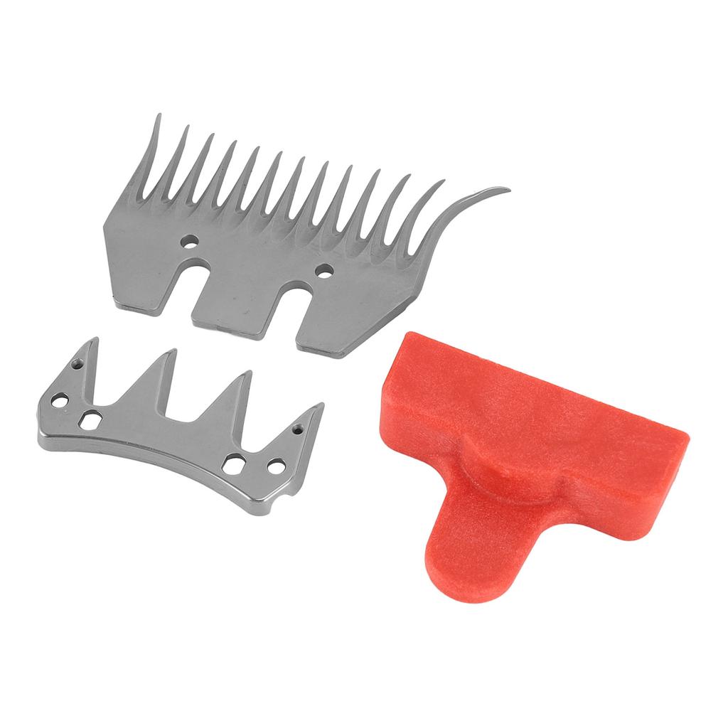 Sheep Shear Replacement Blades Stainless Steel 13T Curved and 4T Universal Wool Clipper Blades for