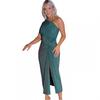 Ax Womens/Ladies Gathered One Shoulder Midi Dress