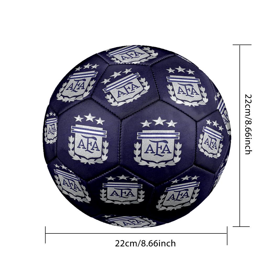 1pc Argentina Football Crest Size 5 Soccer Ball, Suitable for Practice Matches/tournament Training,Lightweight and Durable Logo7074