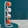Basketball Storage Shelf, Vertical Ball Storage, Free Standing Sport Equipment Organizer 5 Tier Ball Rack, for Kindergarten