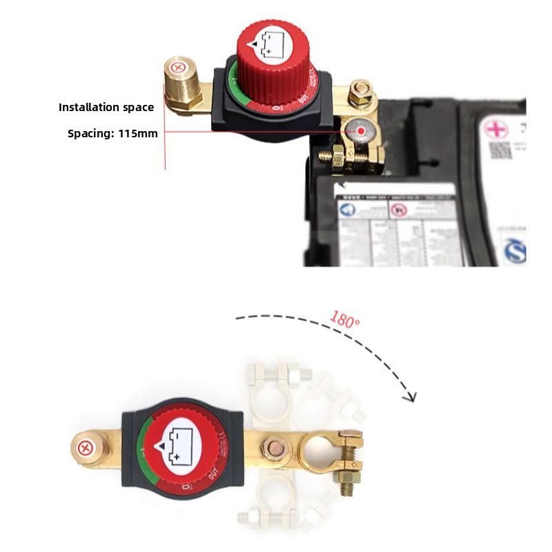300A 12V-48V Top Post Car Battery Disconnect Switch Cut/Shut Off Switch for Car RV Truck Boat