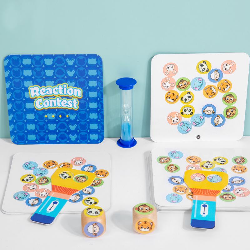 Reaction Competition Double Early Education Puzzle Competitive Table Games Parent-Child Interactive Toys Stall