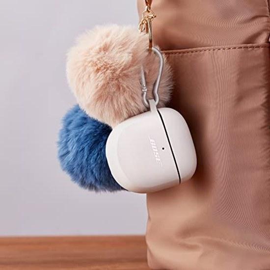 Bose QuietComfort Earbuds II Silicone Case Cover Protects QC II. Includes Aluminum Carabiner. Soapstone.