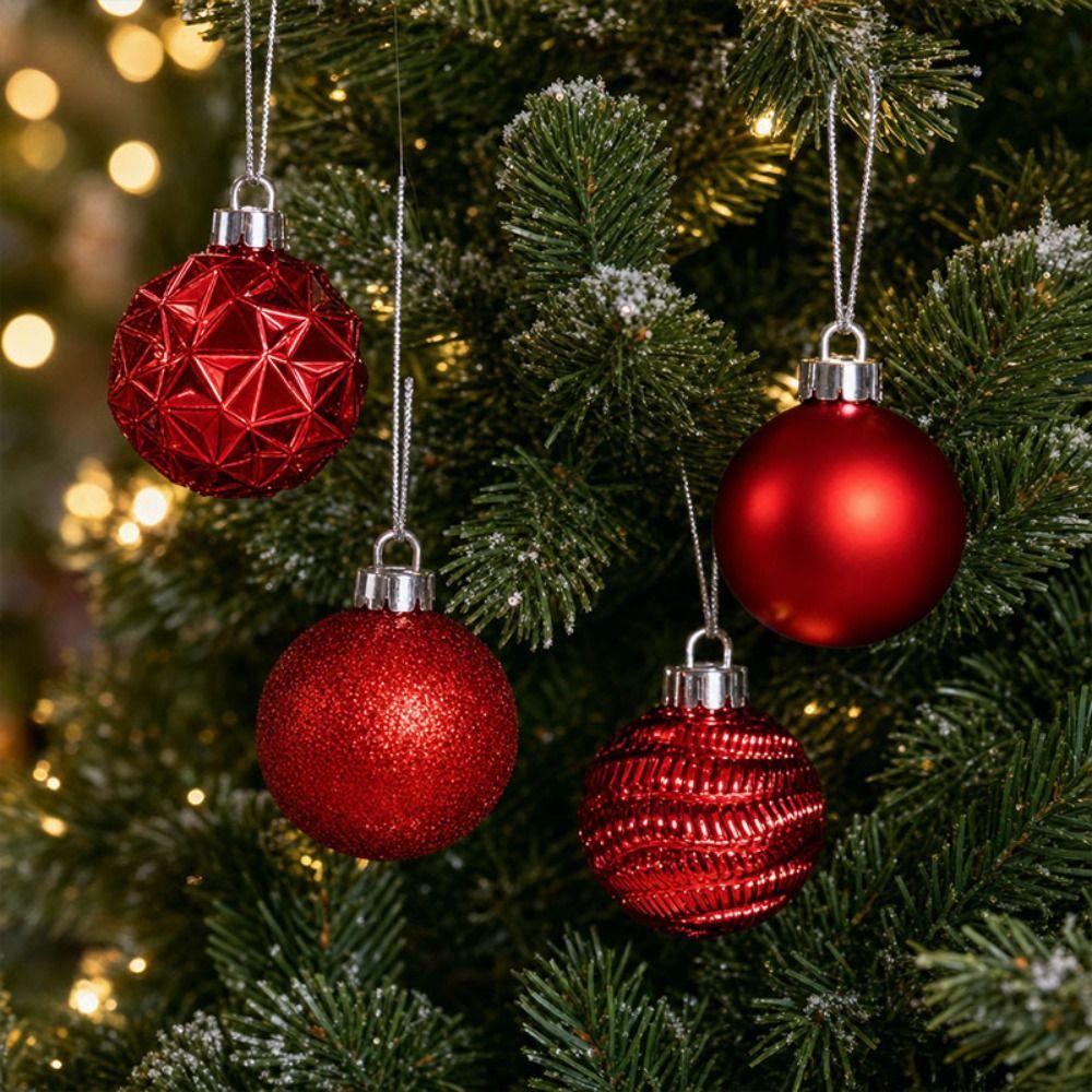 36PCS Tree Decor Set Xmas Tree Ornaments Holiday Party Supplies  Christmas Tree Decorating
