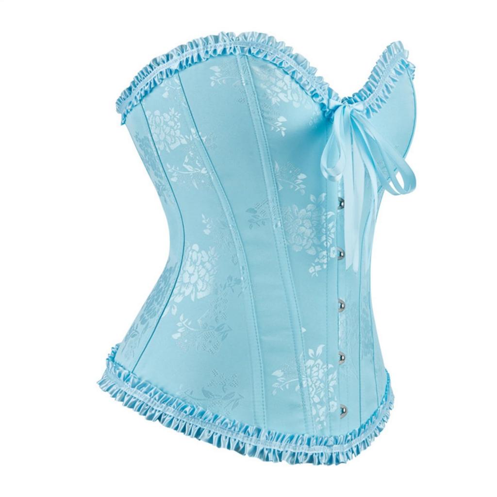 Corset Tops For Women, Bustier Shapewear Lingerie, Lace Waist Push Up Bodysuit