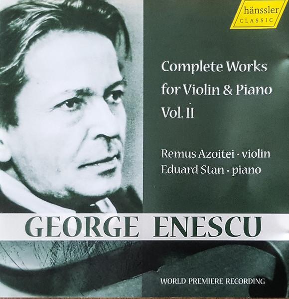 

CD GEORGE ENESCU REMUS AZOIEI EDUAR Complete Works For Violin Piano 98240 Hnssler Classi 2008 Japan Classical Used