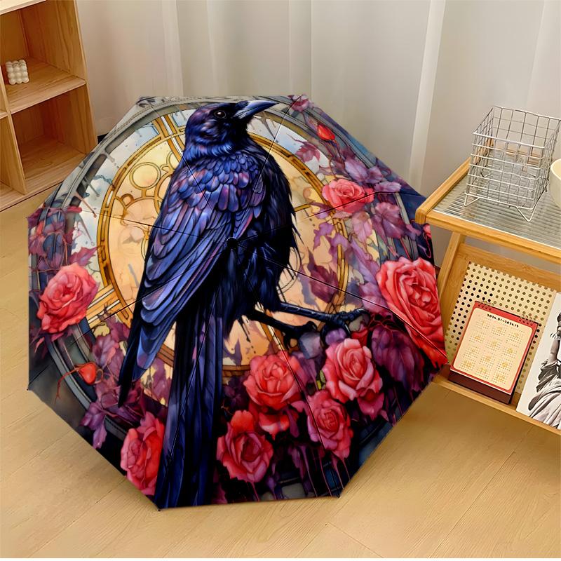 

Cosmic Mandala Design 1 (2) Theme Automatic Umbrella Compact 8-Rib Design Sturdy Construction Durable Everyday Carry Umbrella Stylish Accessory