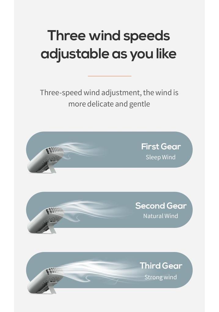 2025 USB Rechargeable Portable Neck Fan