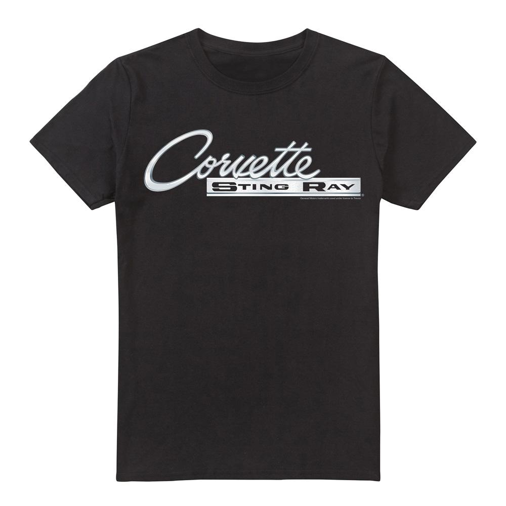 Chevrolet Unisex Adult Chrome Stingray Logo T-Shirt