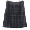 Burberry Sanyo Shokai Made In Japan Wool Check Pattern Midi Length Tack Skirt Women Used