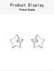 925 Sterling Silver Five-Pointed Star Stud Earrings: Women's Classic and Elegant Fashion Jewelry