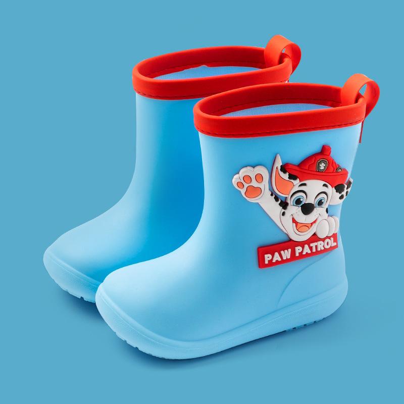 

Paw Patrol Children s Rain Boots Boys Girls Cartoon Non-Slip Soft Sole Kids Waterproof Rain Boots Kindergarten Baby Water Shoes 200【Inner Length19.5cm