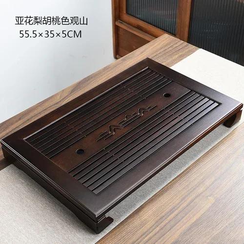 Serving Chinese Tea Tray Wood Plate Office Desk Luxury Tea Tray Japanese Nordic Bandeja Para Cha Kitchen Accessories YN50TT