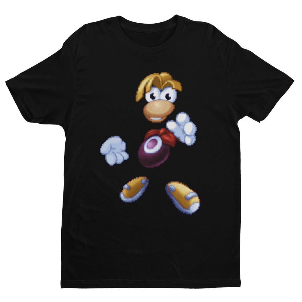 

Reyman Premium Unisex T Shirt Pixel Art Gifts for Him, Her, Game Collectors 3XL