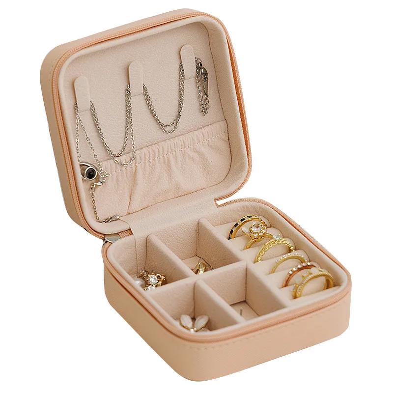 Multi-functional Jewelry Packaging Box with Gift Wrap Storage, Necklace Chain Earring Organizer for Travel Storage Box