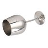 Metal Wine Goblet Stainless Steel Elegant High Hardness Widely Used Metal Wine Glass for Party Wedding Banquet Silver