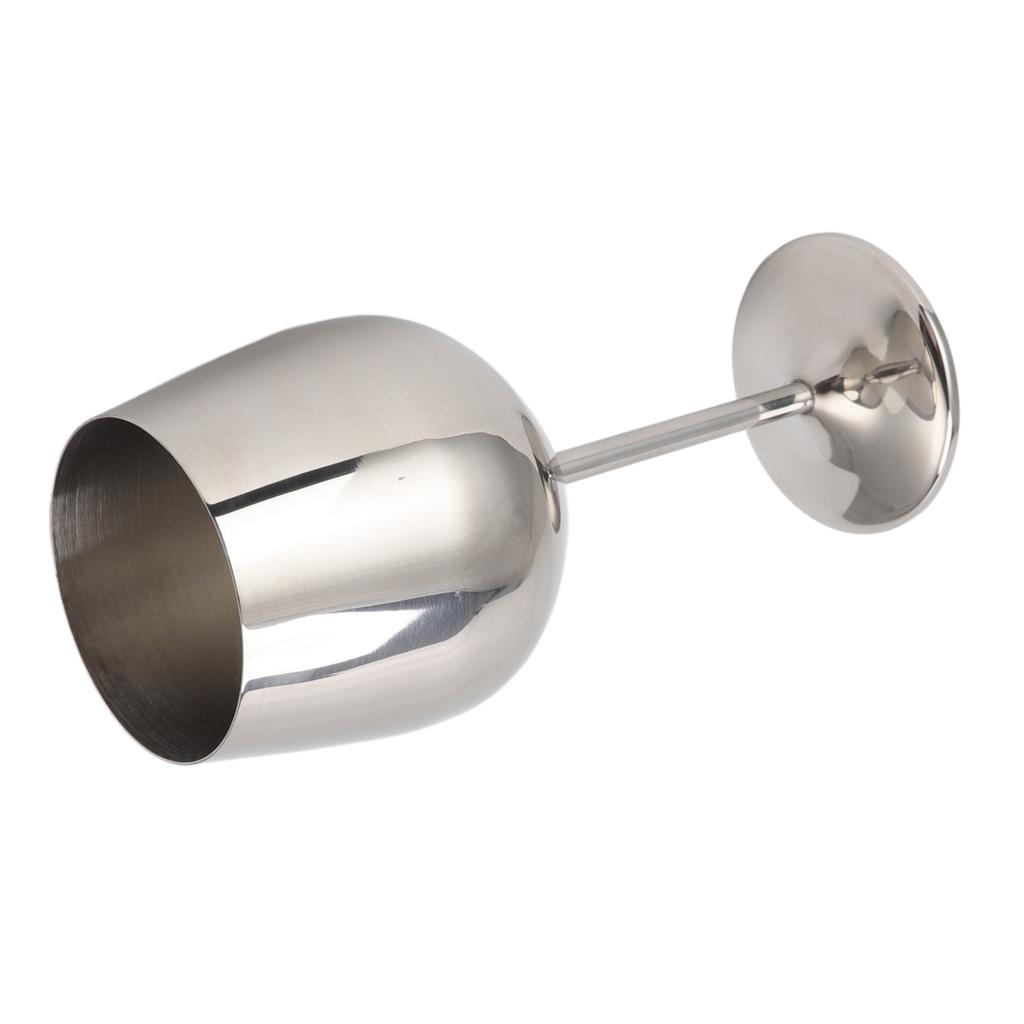 Metal Wine Goblet Stainless Steel Elegant High Hardness Widely Used Metal Wine Glass for Party Wedding Banquet Silver