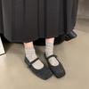 Flat-soled single shoes, evening shoes 2025 winter Mao Mao shoes, soft-soled comfortable Doudou shoes