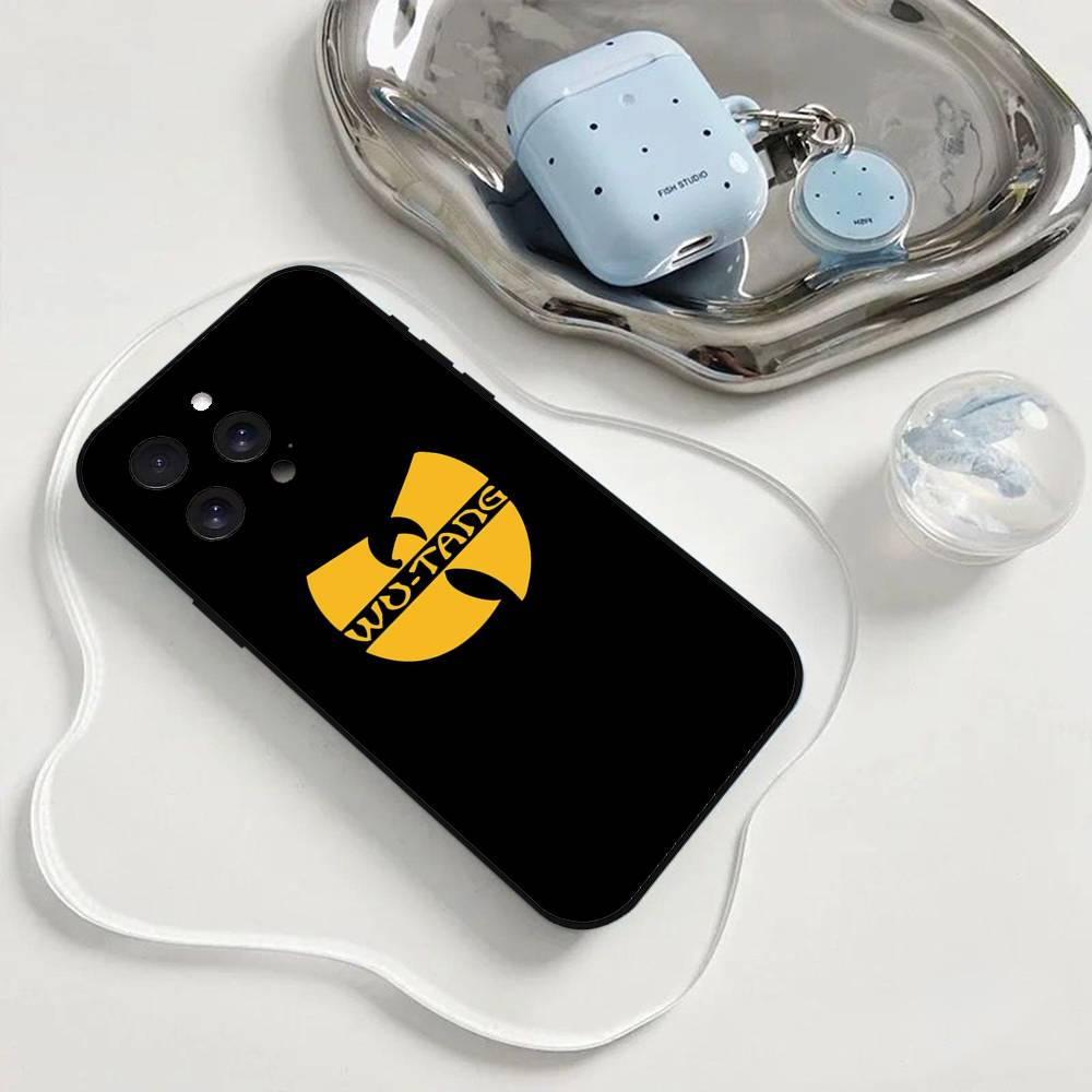 WU-T--TANG Handyhülle Handyhülle Für Iphone 17 16 15 11 13 14 Pro Max X Xr Xs Max 12mini Schwarze Hülle Abdeckung Hülle
