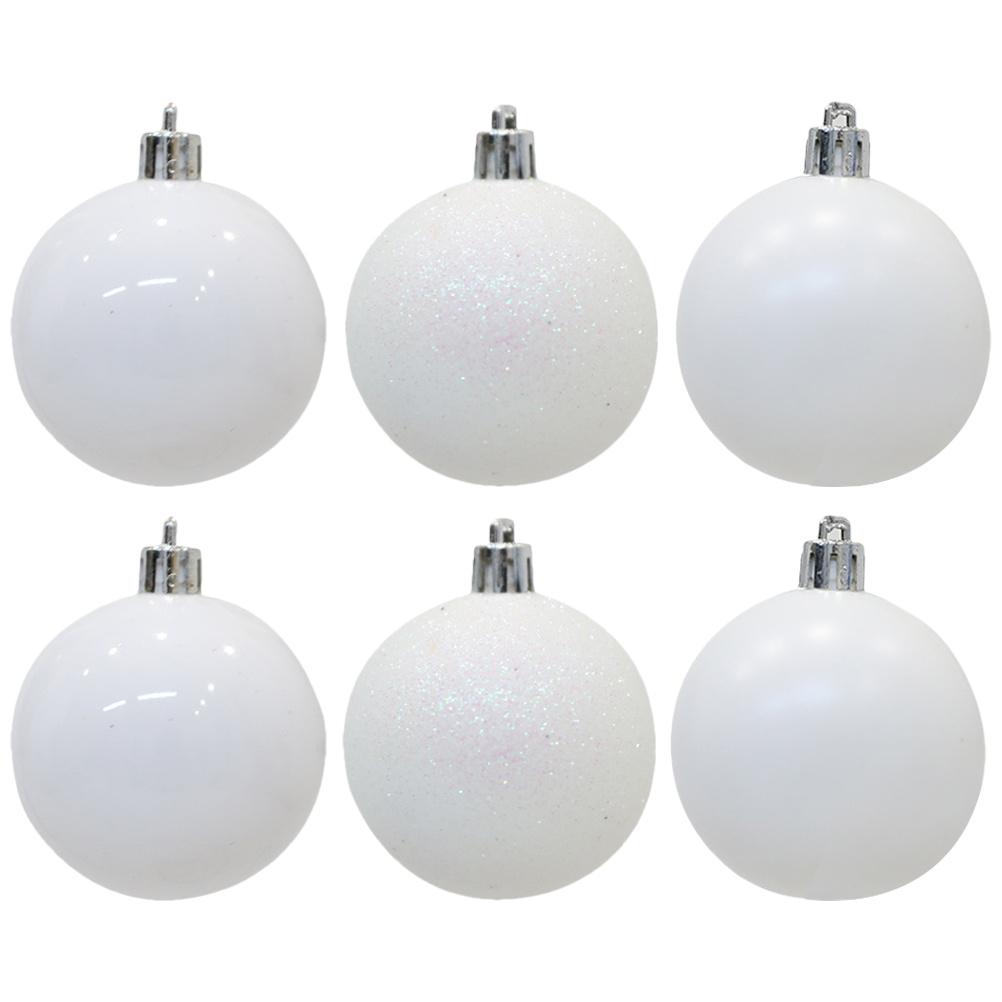 6Pcs Christmas Ball Ornaments Decorative Hanging Balls for Xmas Tree Party Home Window Door Wall Decorations Reusable